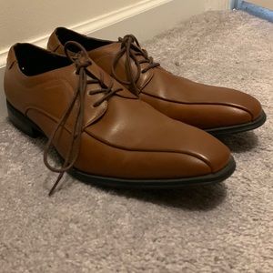 Alfani Size 8.5 Tan Brown Dress Shoes